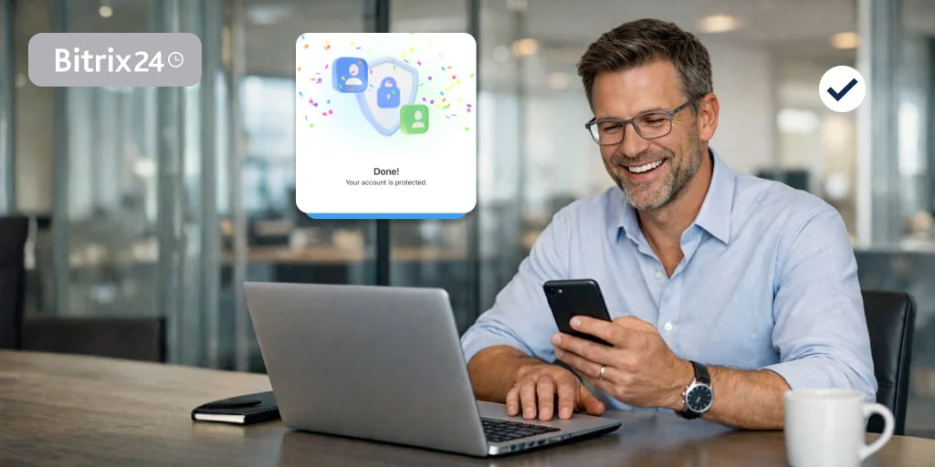 أمان بلا تعقيد: المصادقة الثنائية في Bitrix24 