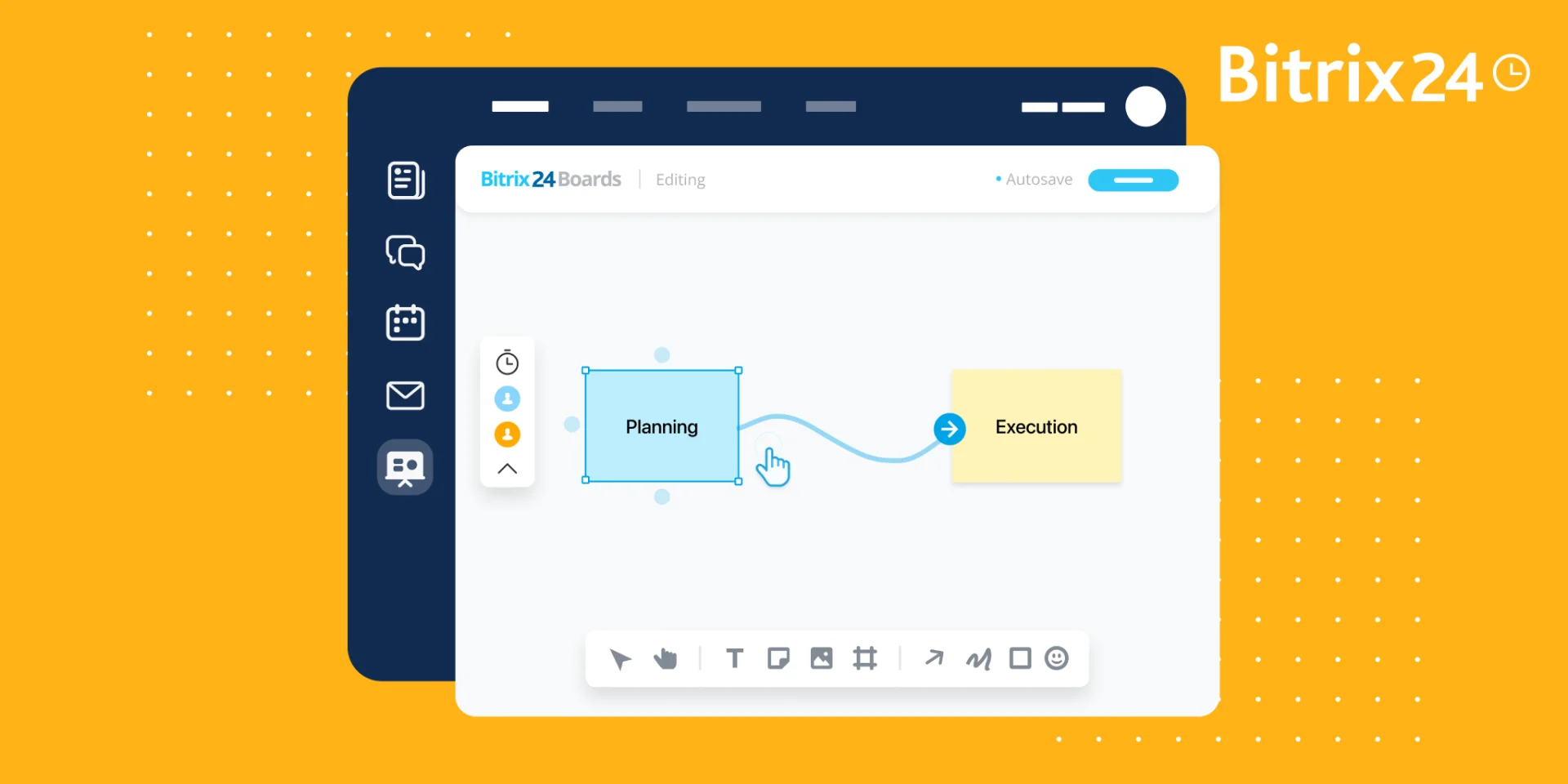لوحات Bitrix24: مساحتك الإبداعية للتعاون البصري