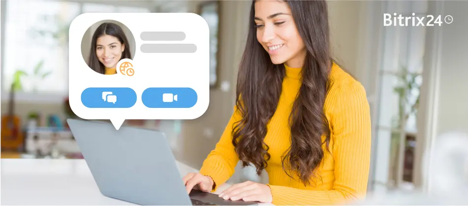 الملف الشخصي المُصغَّر في Bitrix24: معلومات سريعة لتعاون أفضل