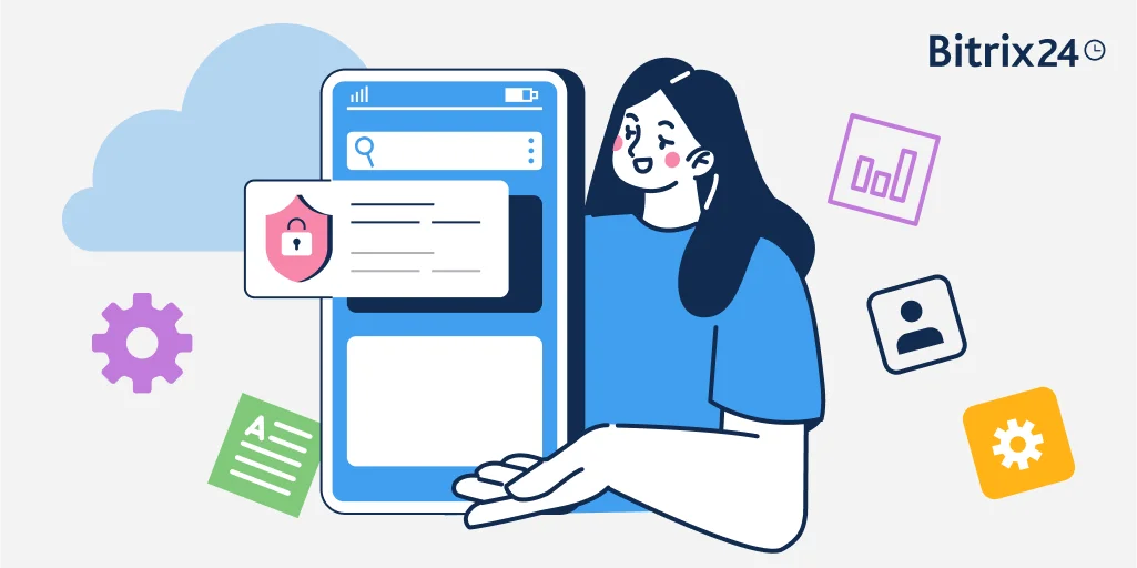 تطبيق Bitrix24 للهاتف المحمول: أمان يتجاوز التوقعات