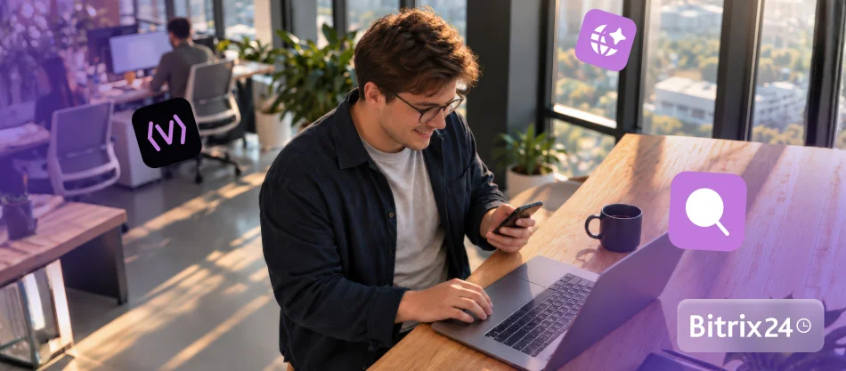 AI Web Search in Alaio Vibecode for Bitrix24: Get Answers with Sources