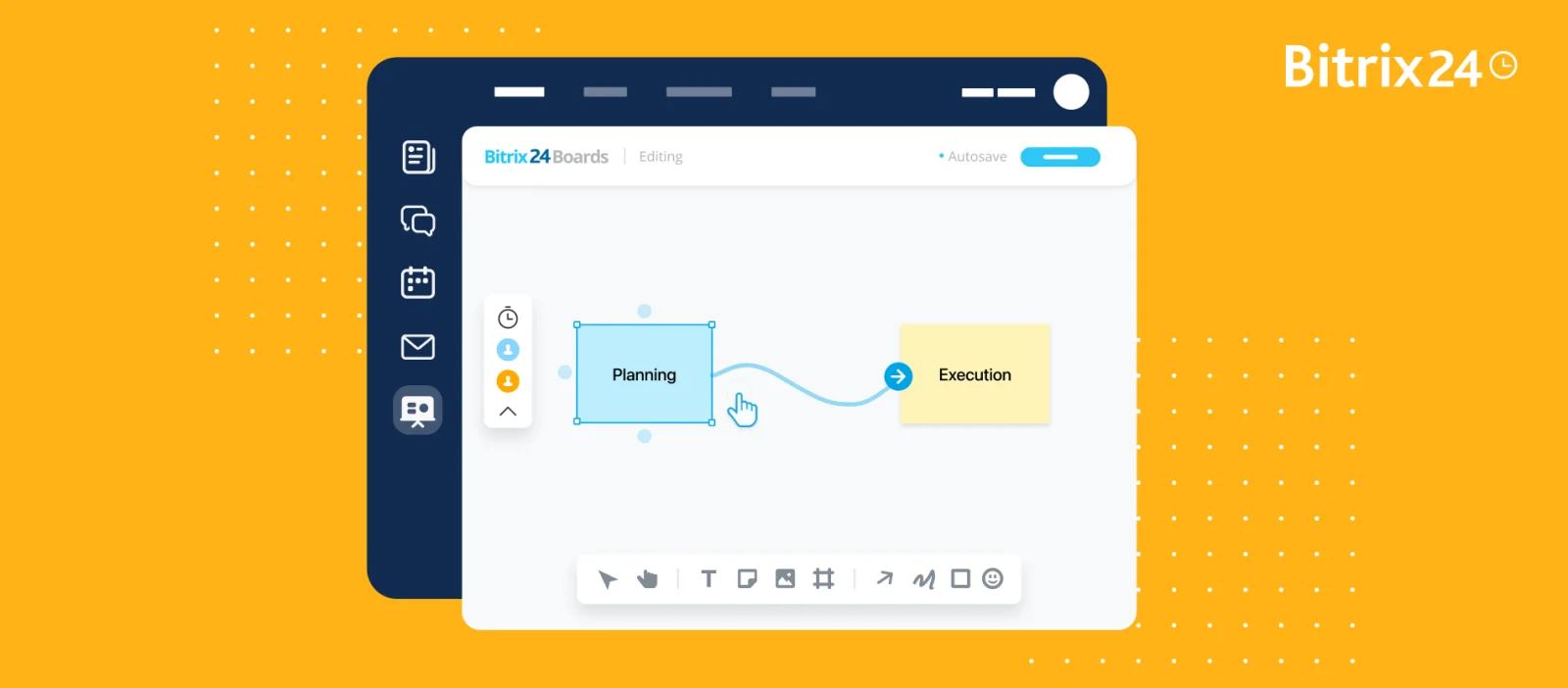 لوحات Bitrix24: مساحتك الإبداعية للتعاون البصري 