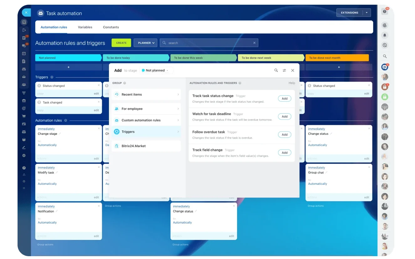 Built-in tasks and collaboration tools for airtight follow-up